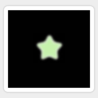 neon green star aura Sticker